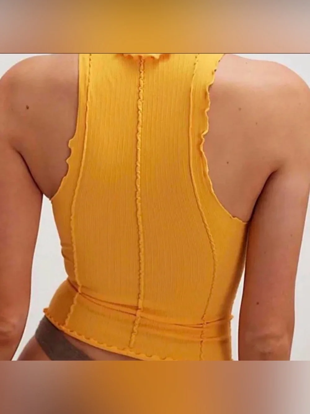 NWT Free People Better This Way Tank in Citrus Grove
